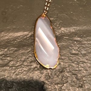 Polished Sliced Geode Necklace